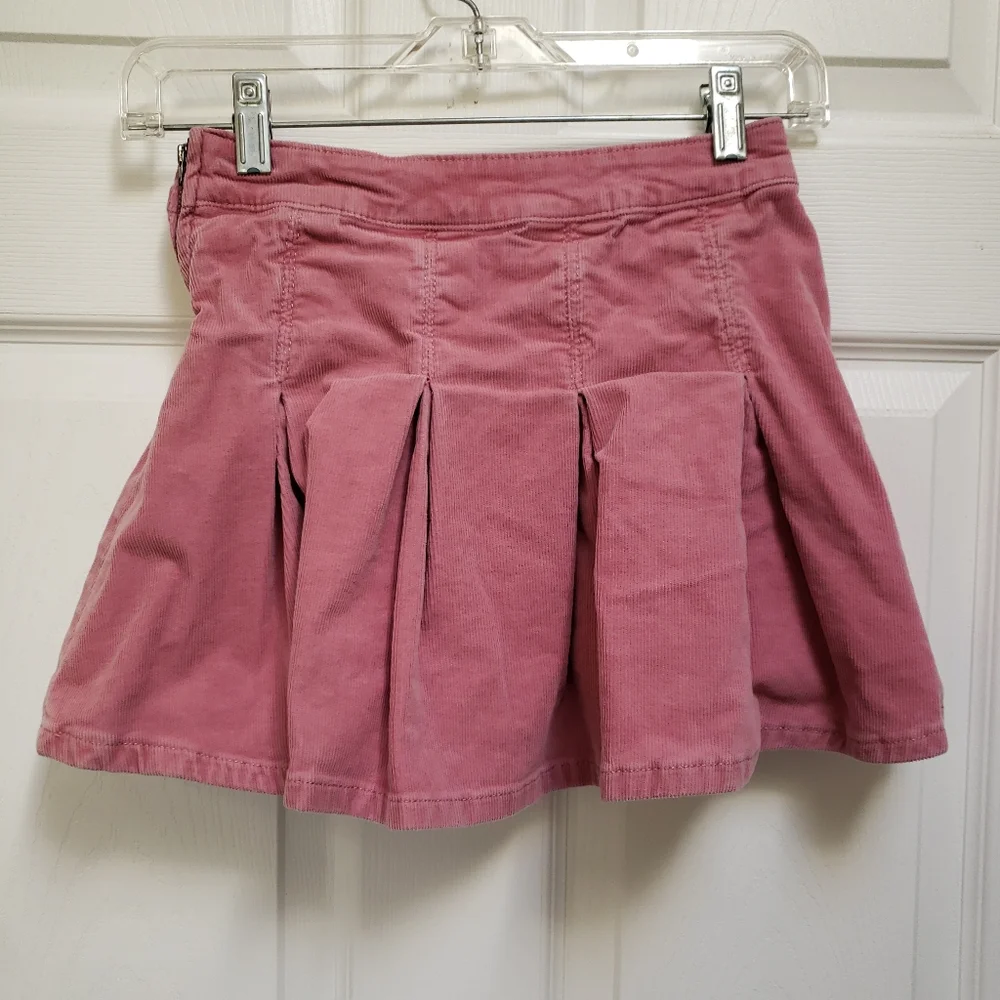 Gap Kids Pink Corduroy Pleated Mini Skirt